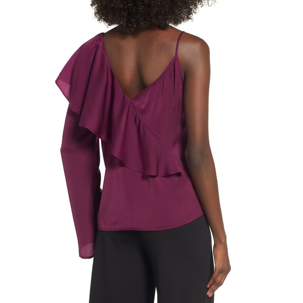 Leith Asymmetrical Ruffle Top - Picture 2 of 2